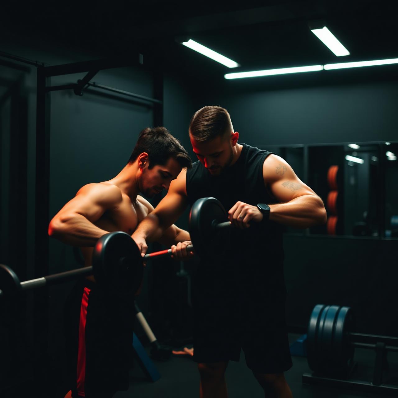 Sessão de treino com personal trainer